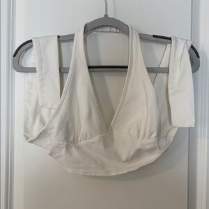 Altar'd State Cream tie-back Halter Top